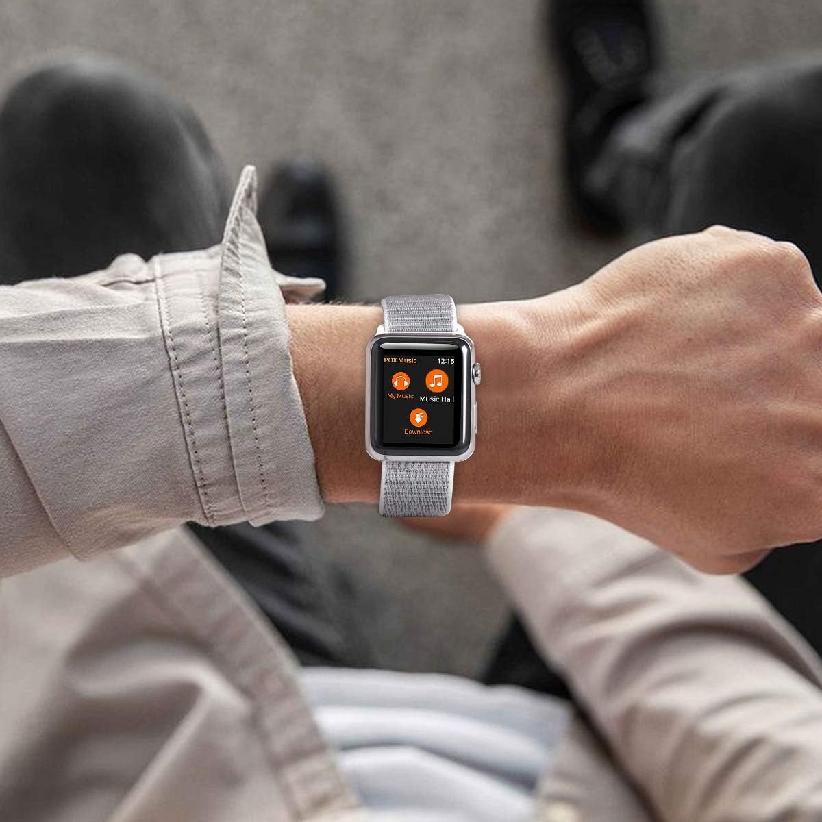 Case For Apple Watch 49mm 46mm 45mm 44mm 42mm 41mm 40mm 38mm Nylon Stretchy Band