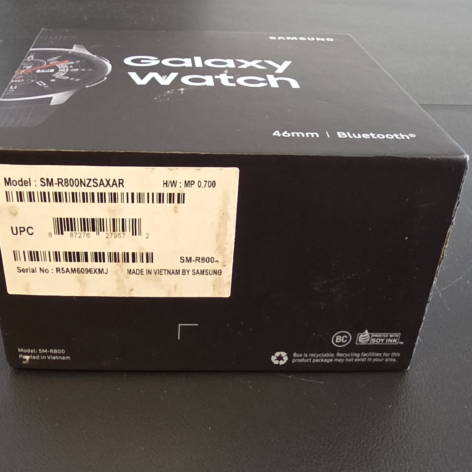 Samsung Galaxy Watch 46mm SM-R800NZSAXAR Bluetooth GPS Black/Onyx Band
