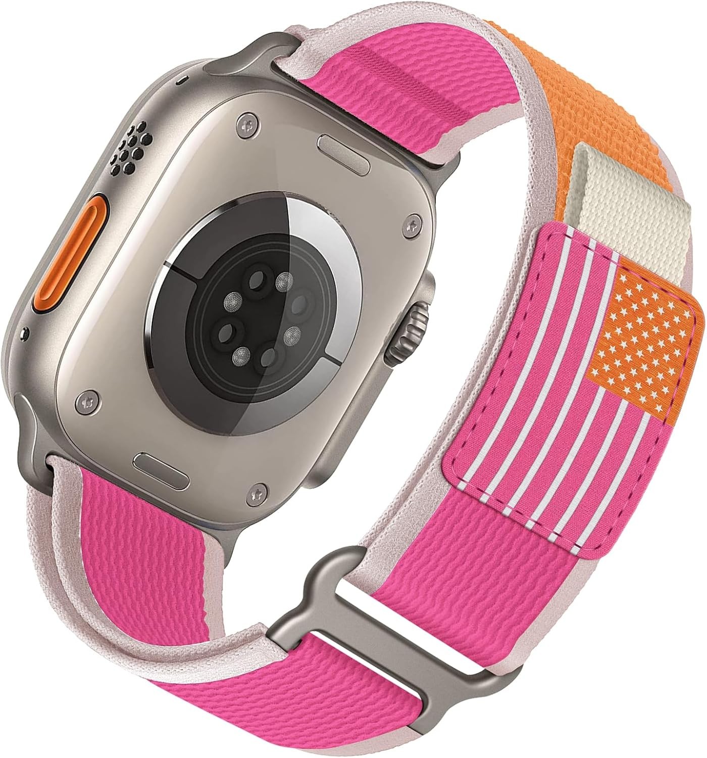Nylon Strap Compatible with Apple Watch Ultra 49mm, Breathable Sport Band