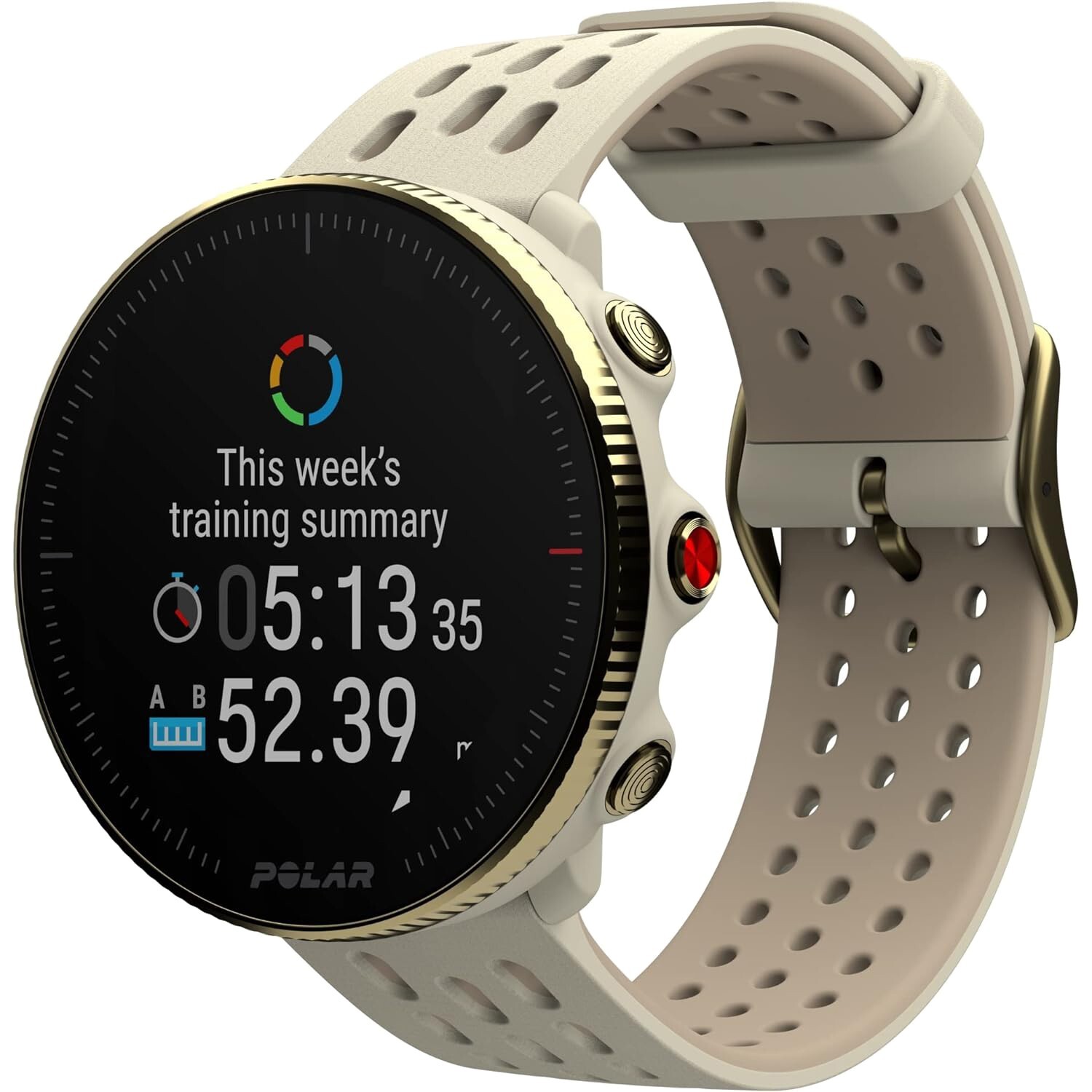 Polar Vantage M2 Gold-Champagne Bluetooth Smartwatch NEW