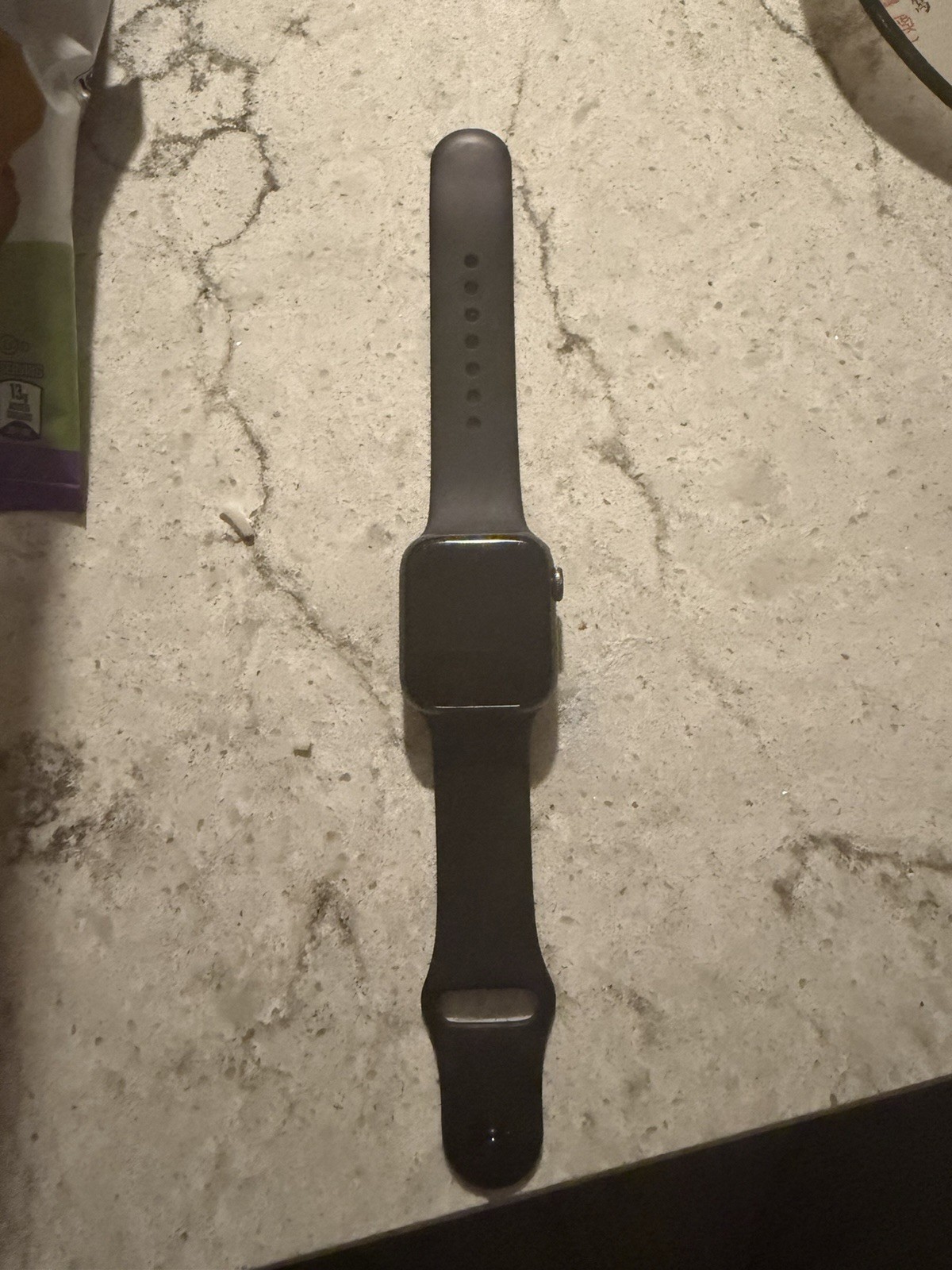 Apple Watch Series 3 GPS 42mm Space Gray Black Sport Band – Poor Battery – Works