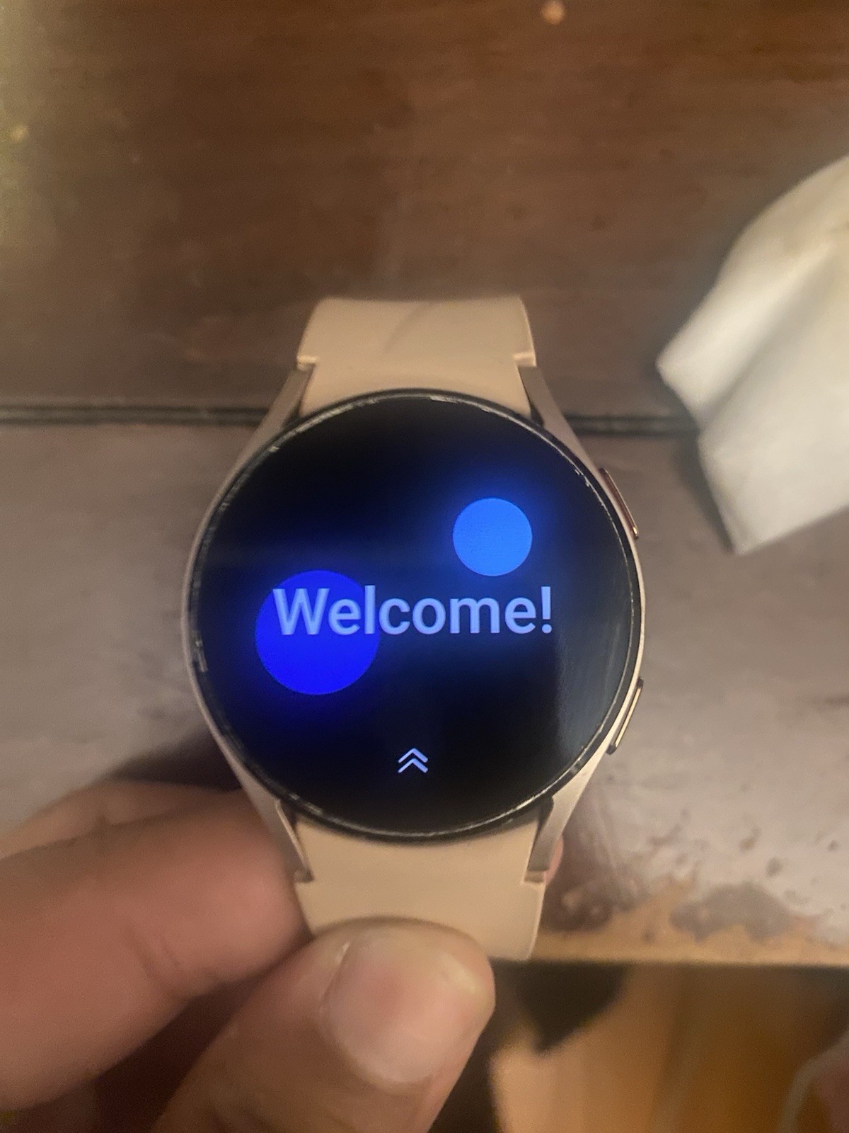 Samsung Galaxy Watch4 SM-R865 40mm Aluminum Case with Sport Band – Pink Gold…