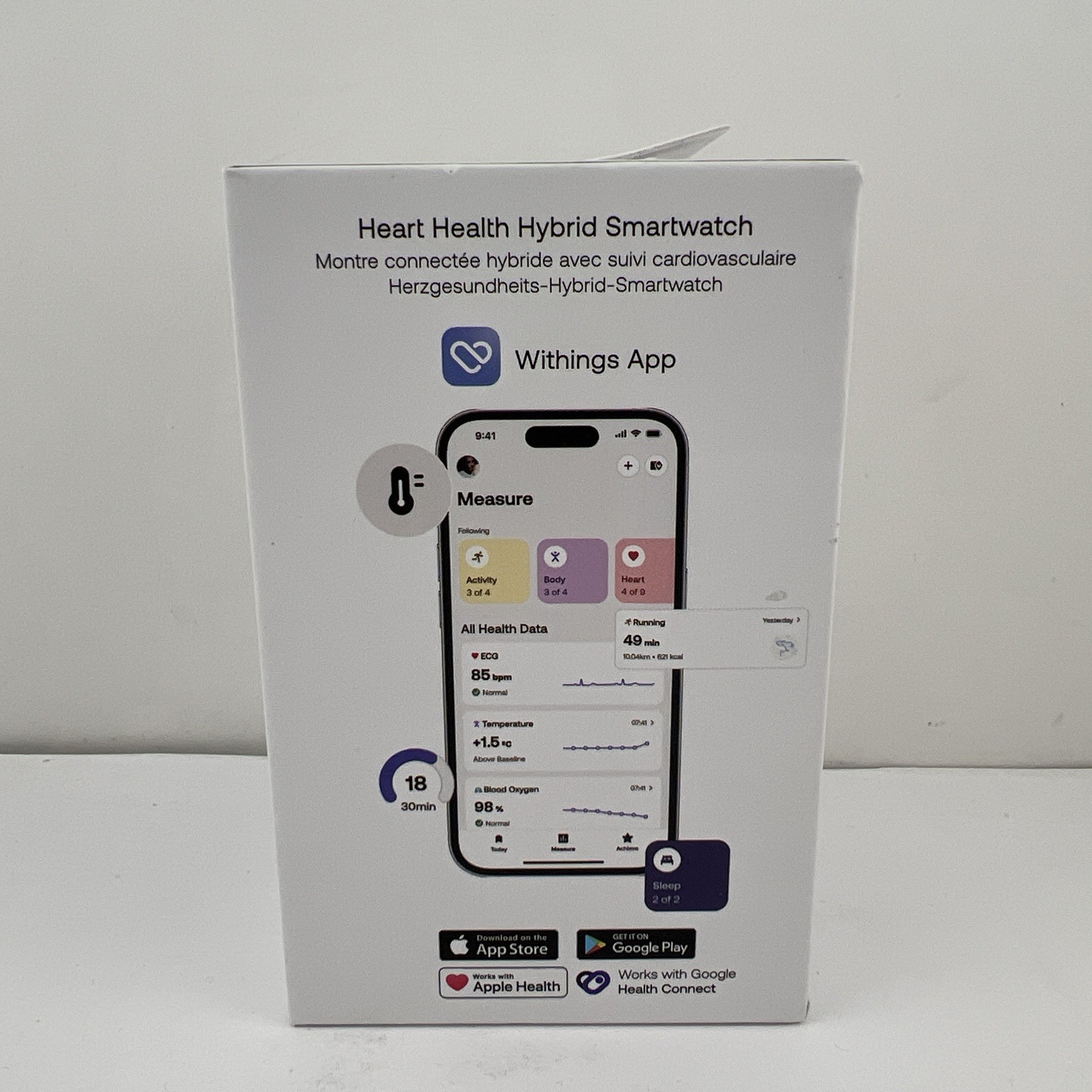 Withings ScanWatch 2 – 38mm Black – Hybrid Smartwatch Heart Rate Monitoring…