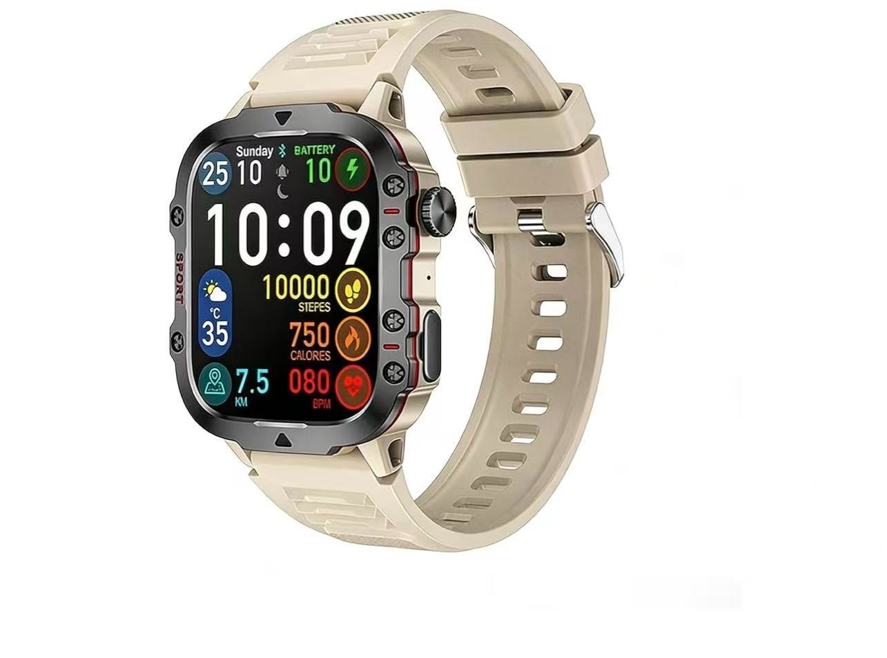 QX11 Smart Watch 1.96″ HD Display Rugged Outdoor Sports Fitness Tracker 100+ Mod