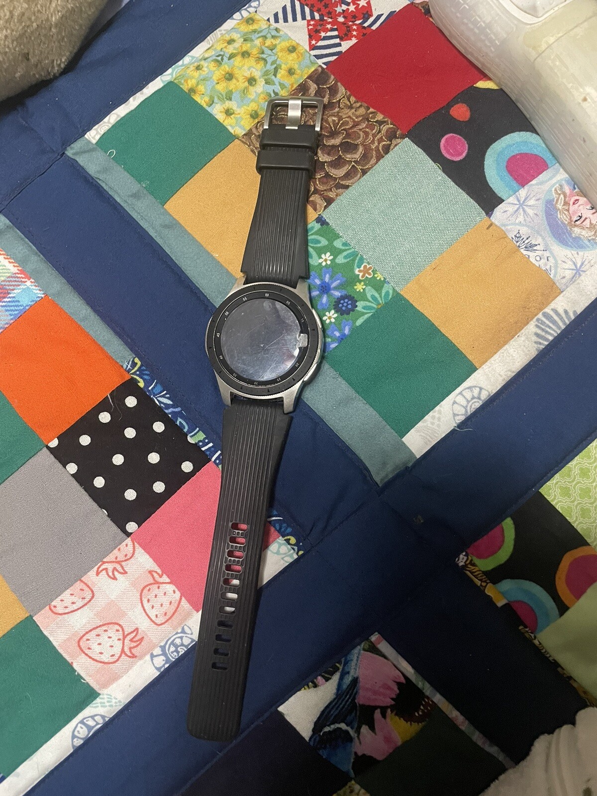 Samsung Galaxy Watch SM-R800 46mm Silver Case Classic Buckle Onyx Black -…