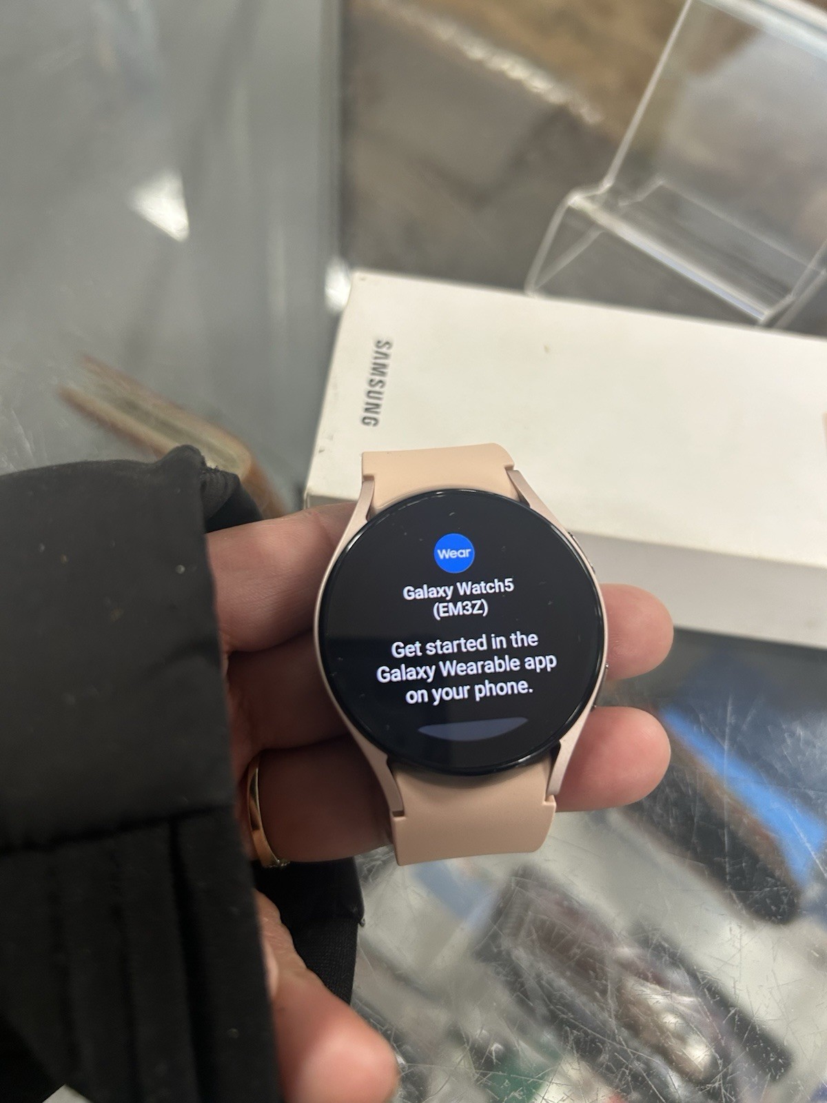 Samsung Galaxy Watch4 SM-R860 40mm Aluminum Case with Sport Band – Pink