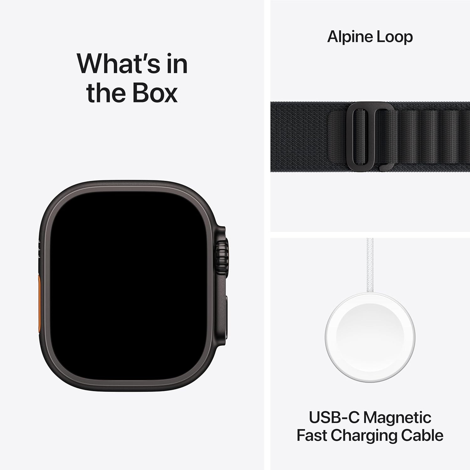 Apple Watch Ultra 3 GPS + Cellular 49mm Titanium Case Black Alpine Loop – L