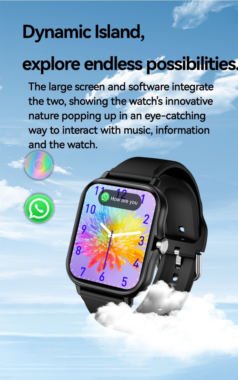 2026 Smart Watch Bluetooth Call Fitness Tracker Full Touch for Android iPhone