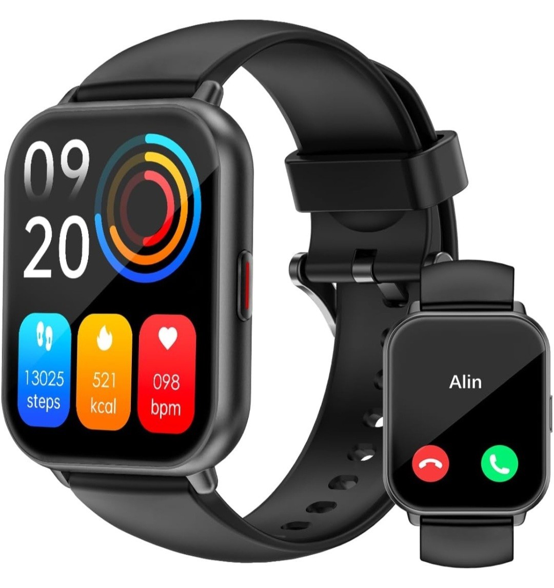 RUIMEN Smart Watches for Men Women (Answer/Make Calls, 2 Bands Included), 1.8″ S