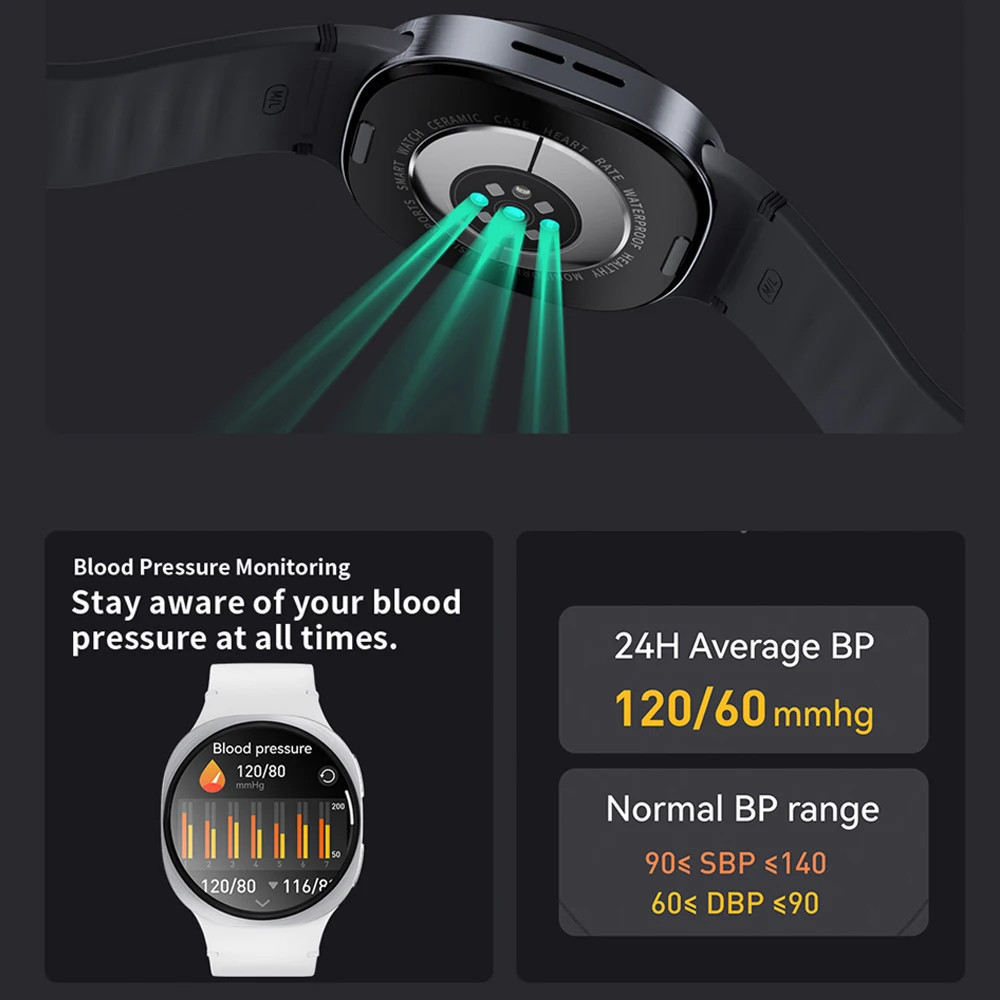 ChiBear Smart Watch NFC Bluetooth Call GPS Navigation IP68 Heart Rate Monitor