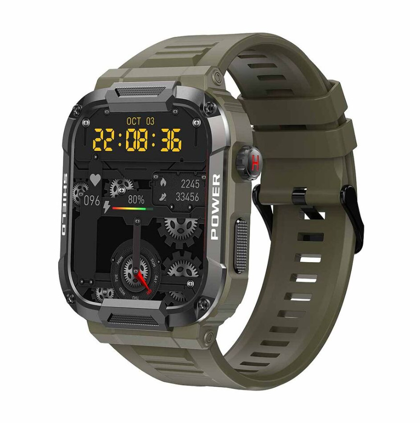 Smart Watch Outdoor Military for Men and Women Kids (Bluetooth Call, Waterproof)