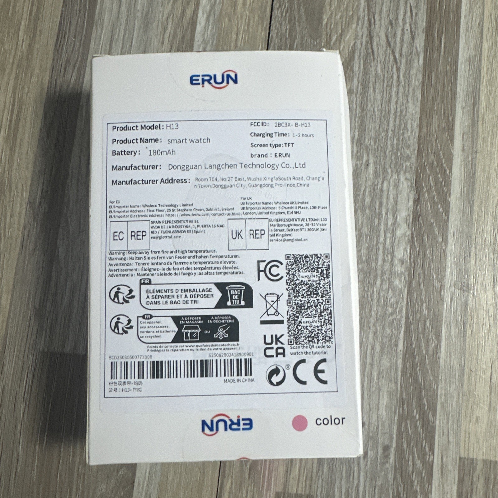 Smart Watch H13 Pink