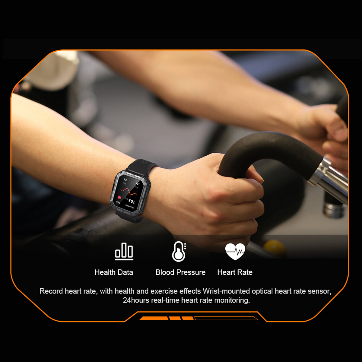 Men Tactical Military Smart Watches Health Tracker Waterproof for ios/Android US