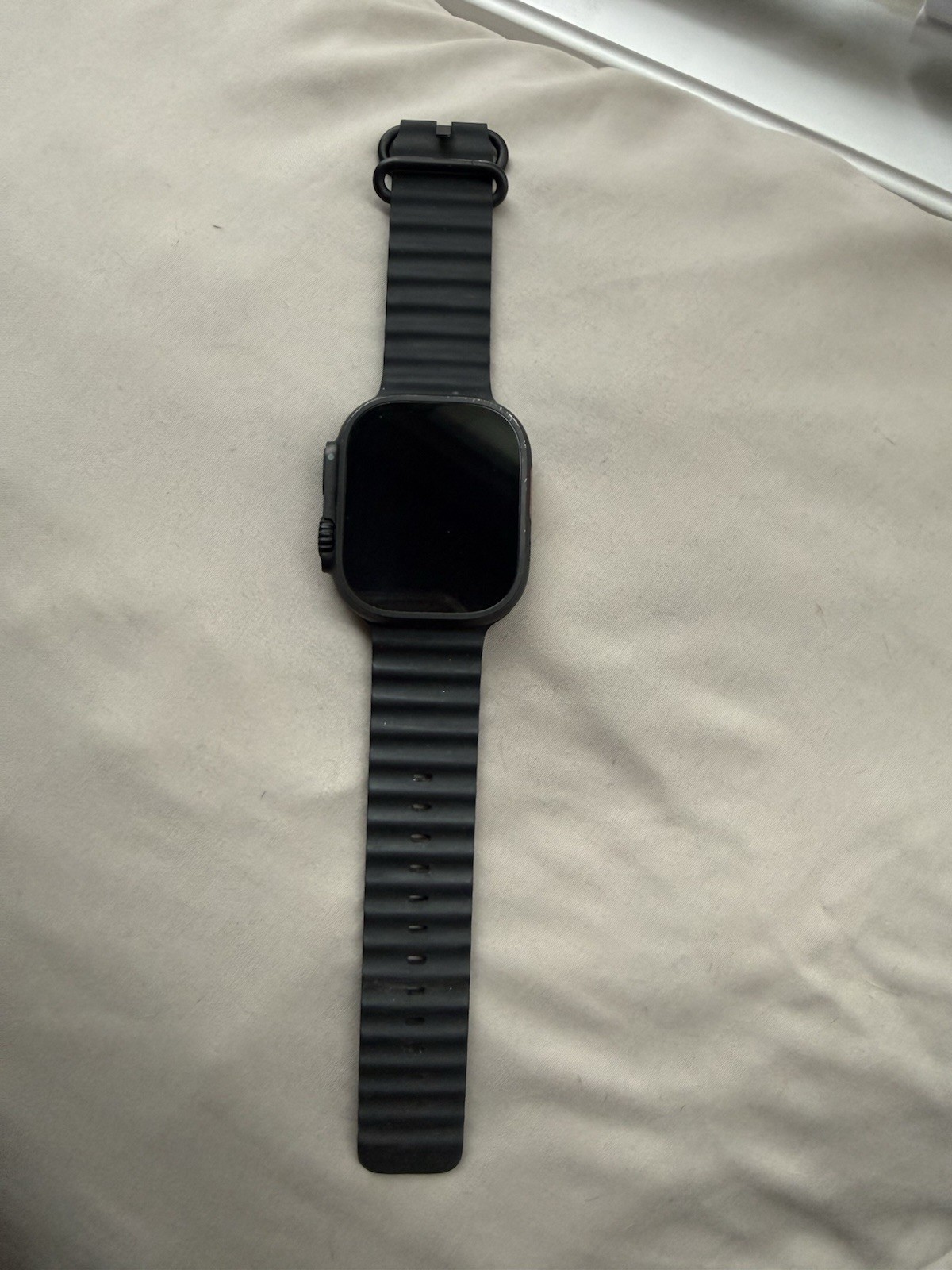 Apple Watch Ultra 2 Black Aluminum Case Black Silicone Band 32GB Unlocked