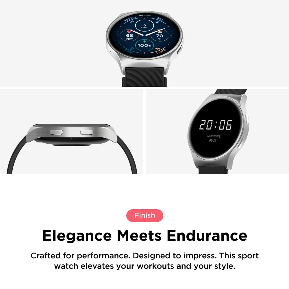 Motorola Moto Watch 120 Smartwatch with AMOLED Display
