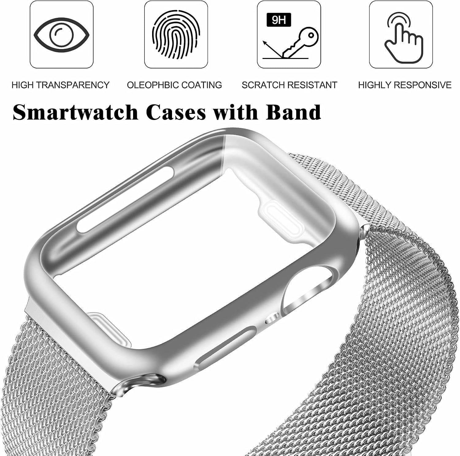 Only Strap For Apple Watch 42mm Metal Milanese Adjustable