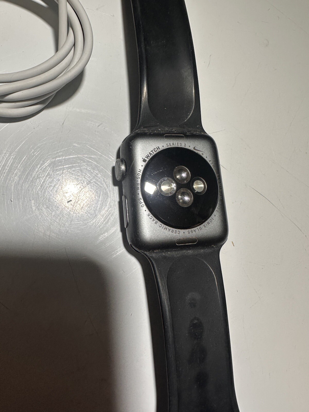 Genuine Apple Watch Series 2 42mm Nike + With Black Sport Band – Smartwatch