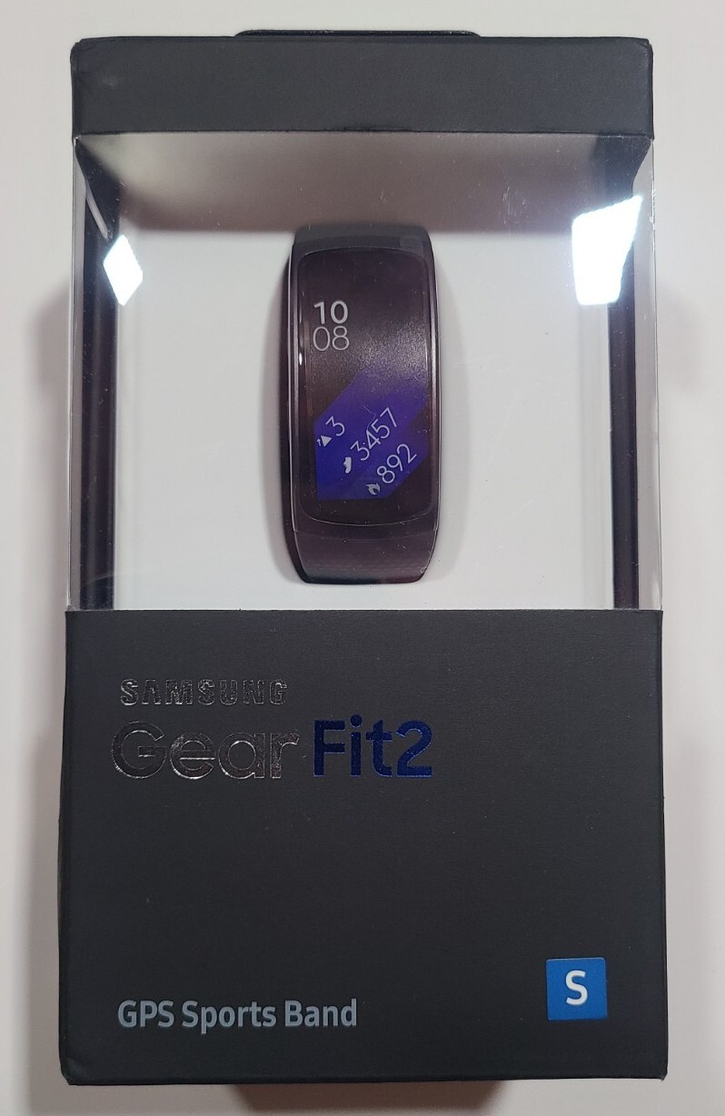 Samsung Galaxy Gear Fit2 Strap Size S Fitness Tracker Watch (Needs New Battery)