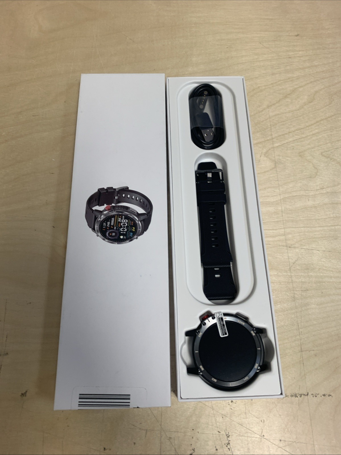 HM09 Black Gray Heart Rate & Sleep Monitor Bluetooth Smartwatch New