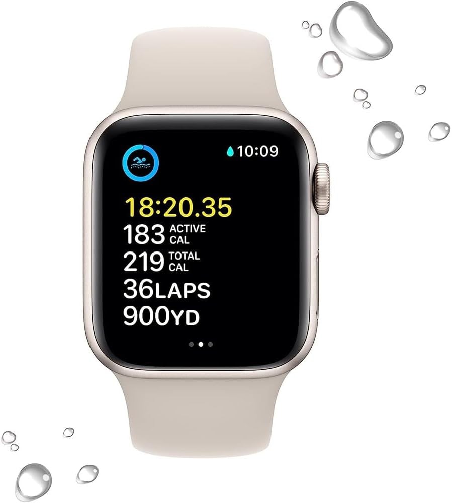 Apple Watch Series SE 2nd Gen GPS+LTE 40mm Starlight Aluminum Case & Sport Band