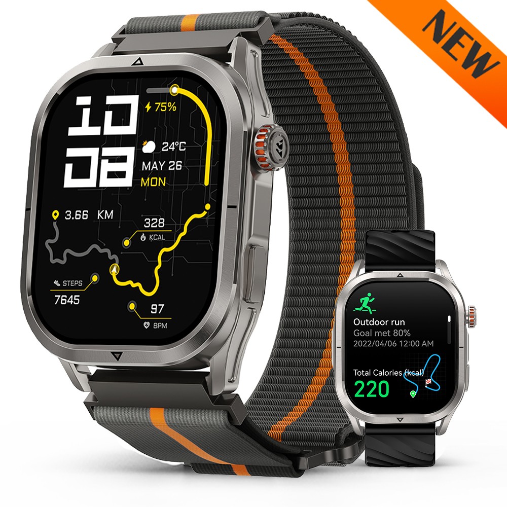 2025 KOSPET MAGIC P10 GPS Smart Watch Men 50m Waterproof 50-Day Battery Life
