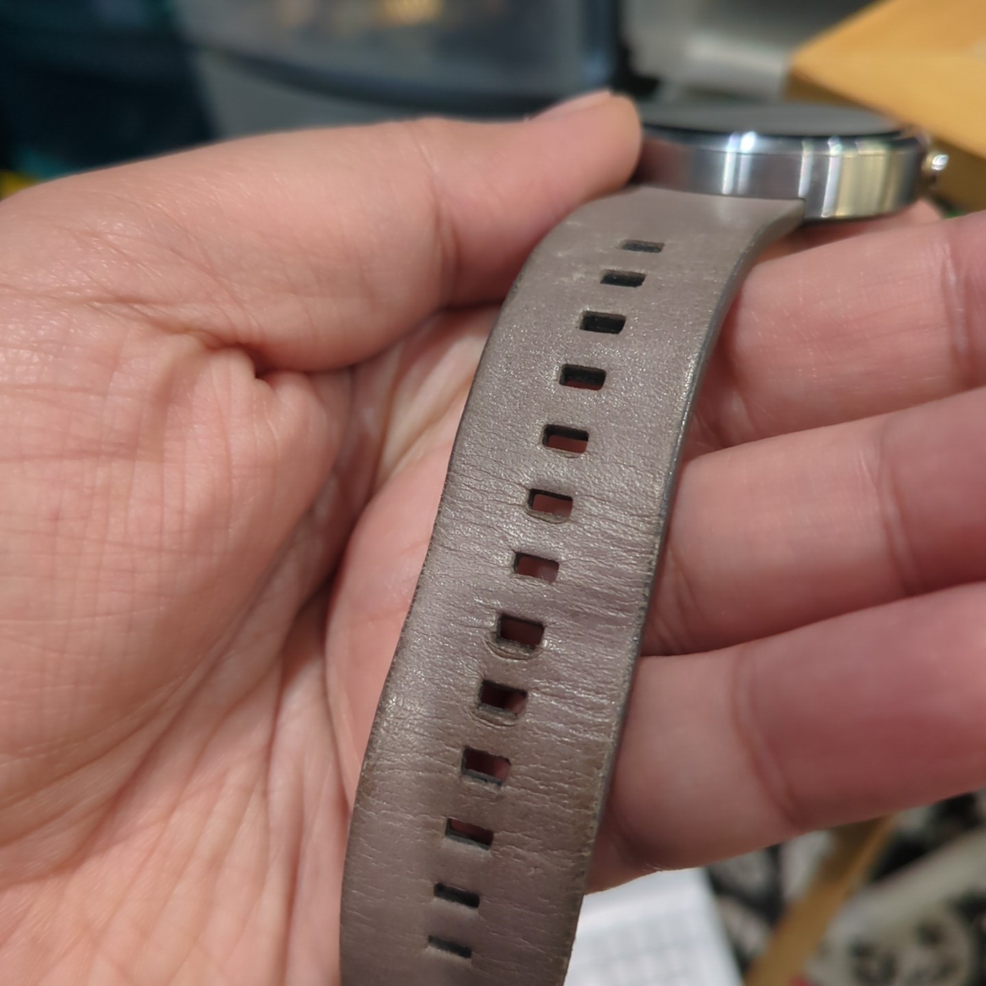 MOTOROLA MOTO 360 WR IP67 Heart Rate Pedometer Smart Watch Silver – Untested