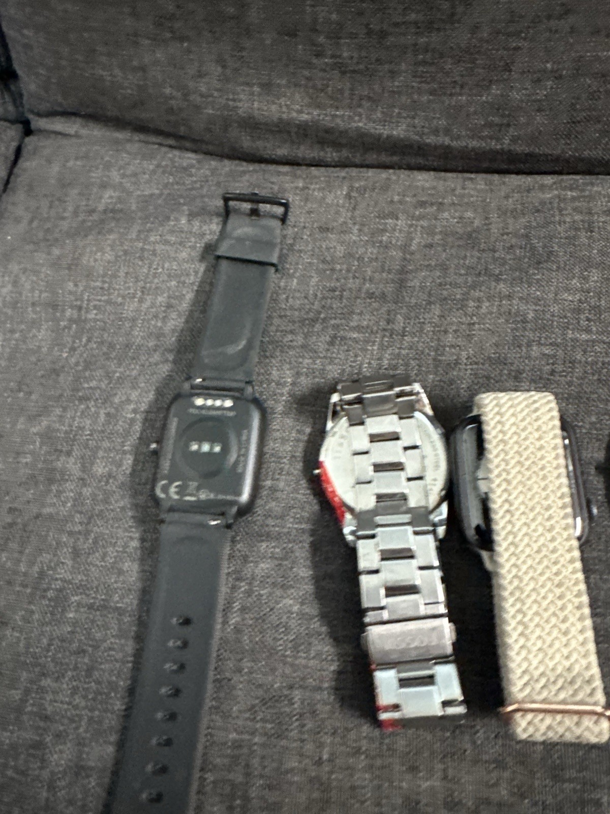 Mixed Lot Of 8 Watches Untested Fossil Jones Geneva Apple Watch Etc