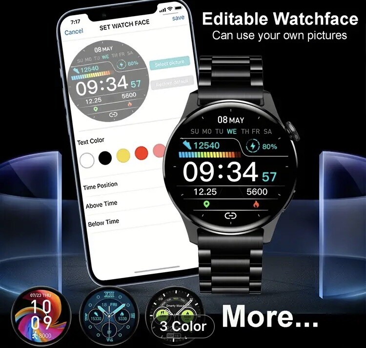 Smart Watch For Men Women Bluetooth Call Heart Rate Sport Smartwatch