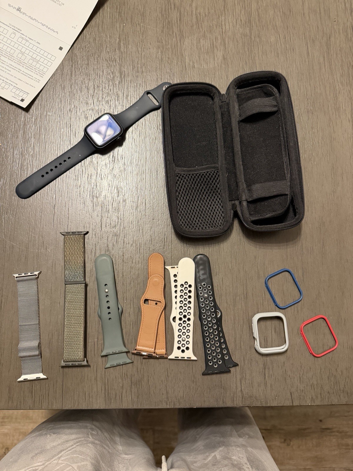 Apple Watch Series 8 45mm Aluminum Case Smartwatch – Midnight with Accessories