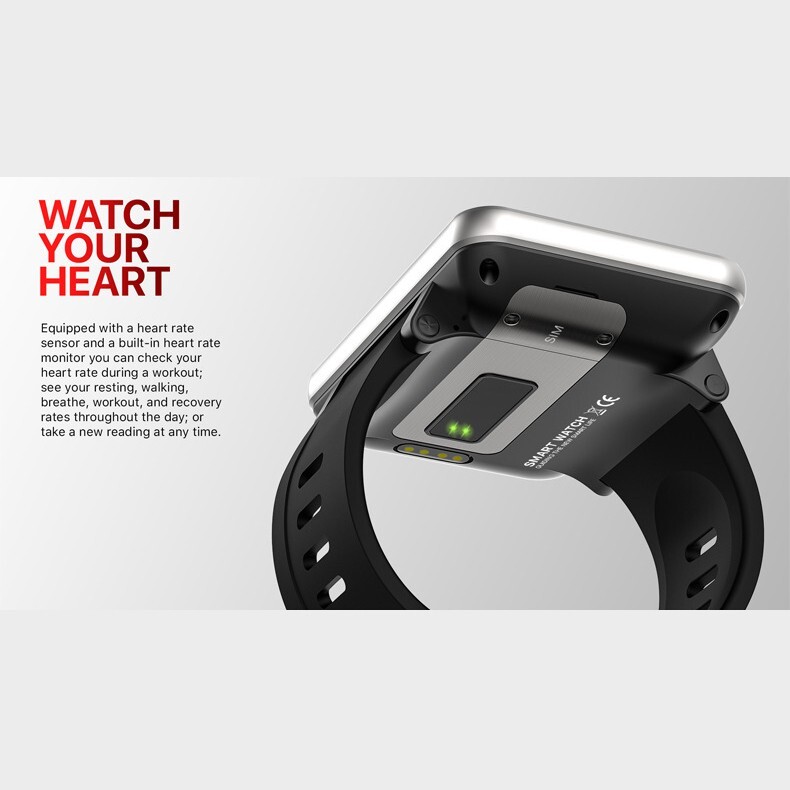 Big Screen 4G LTE 3GB+32GB Android Smart Watch 2.86″ Touchscreen GPS WiFi Camera
