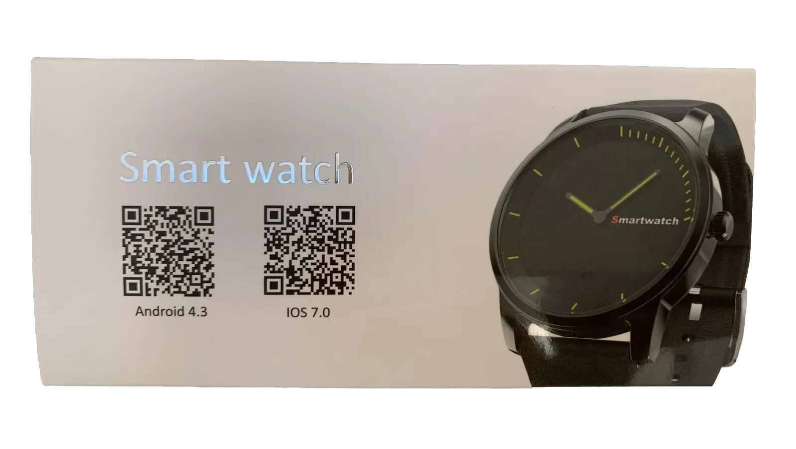 Bluetooth Smart Watch For Android 4.3 And iOS 7.0 Black-Battery Operated NEW