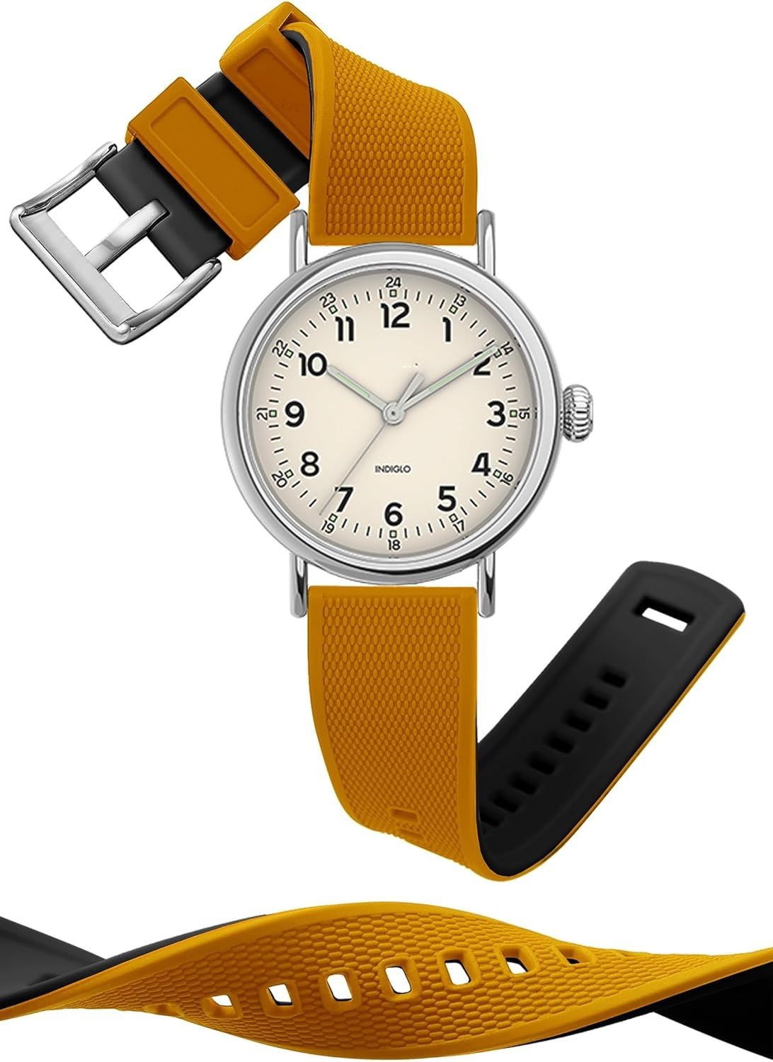 Strap For Watch Brand 18mm/20mm/22mm, Soft Breathable Waterproof Sport