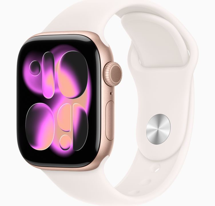 Apple Watch Series 11 42mm GPS Rose Gold NEW Light Blush Sport Band MEU04LW/A