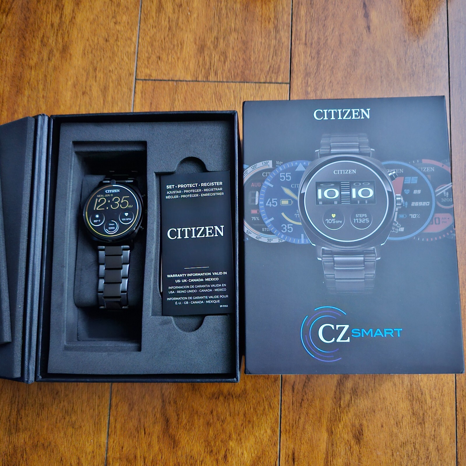 Citizen CZ Smart Gen 2 41MM Black Stainless Steel Casual Smartwatch – MX1005-83X