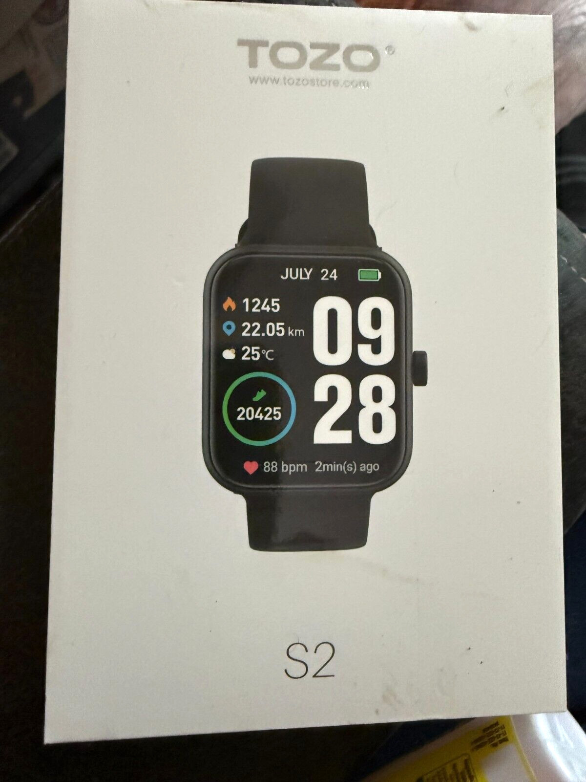 TOZO S2 Bluetooth Smart Watch Alexa Touch Screen Fitness Tracker Waterproof NEW