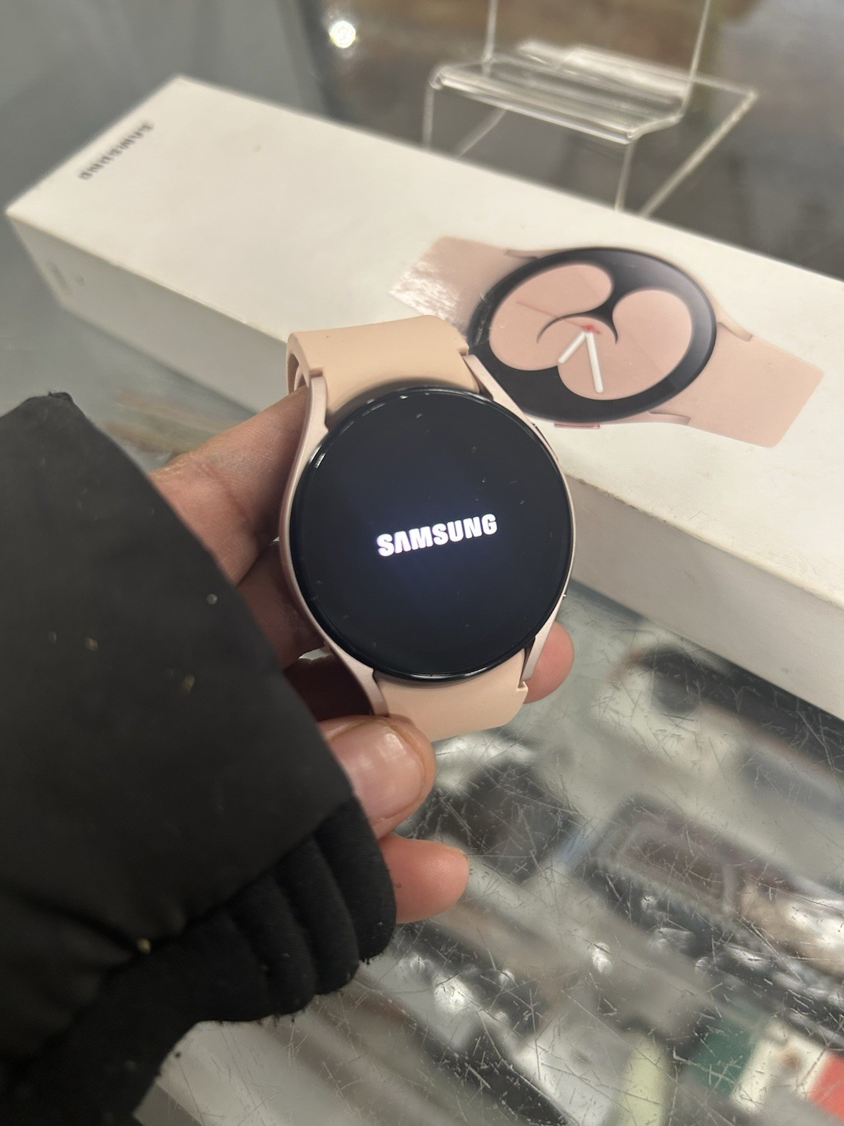 Samsung Galaxy Watch4 SM-R860 40mm Aluminum Case with Sport Band – Pink