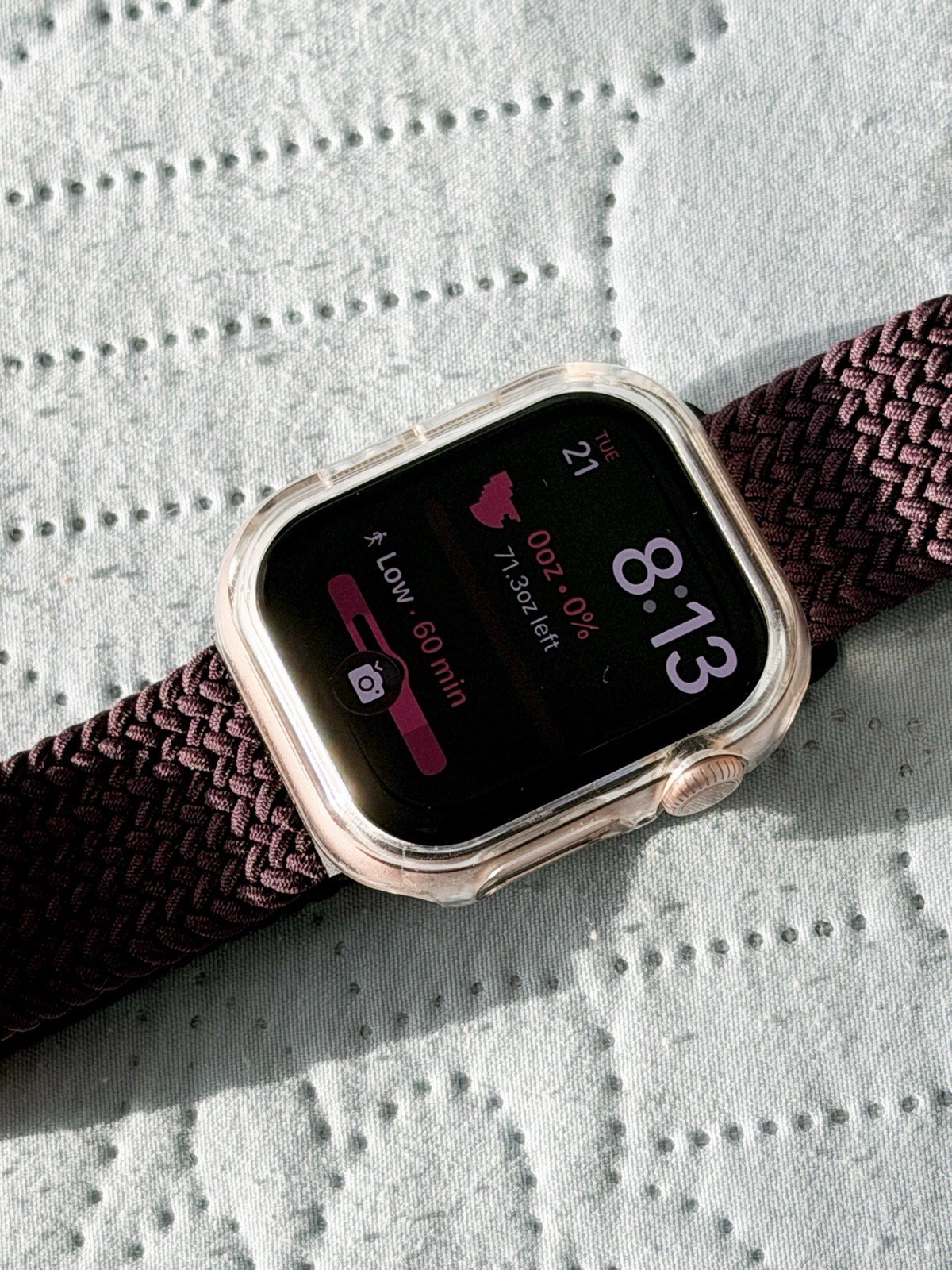 Apple Watch Series 10 42mm GPS Unlocked with clear Case Purple magnetic Band