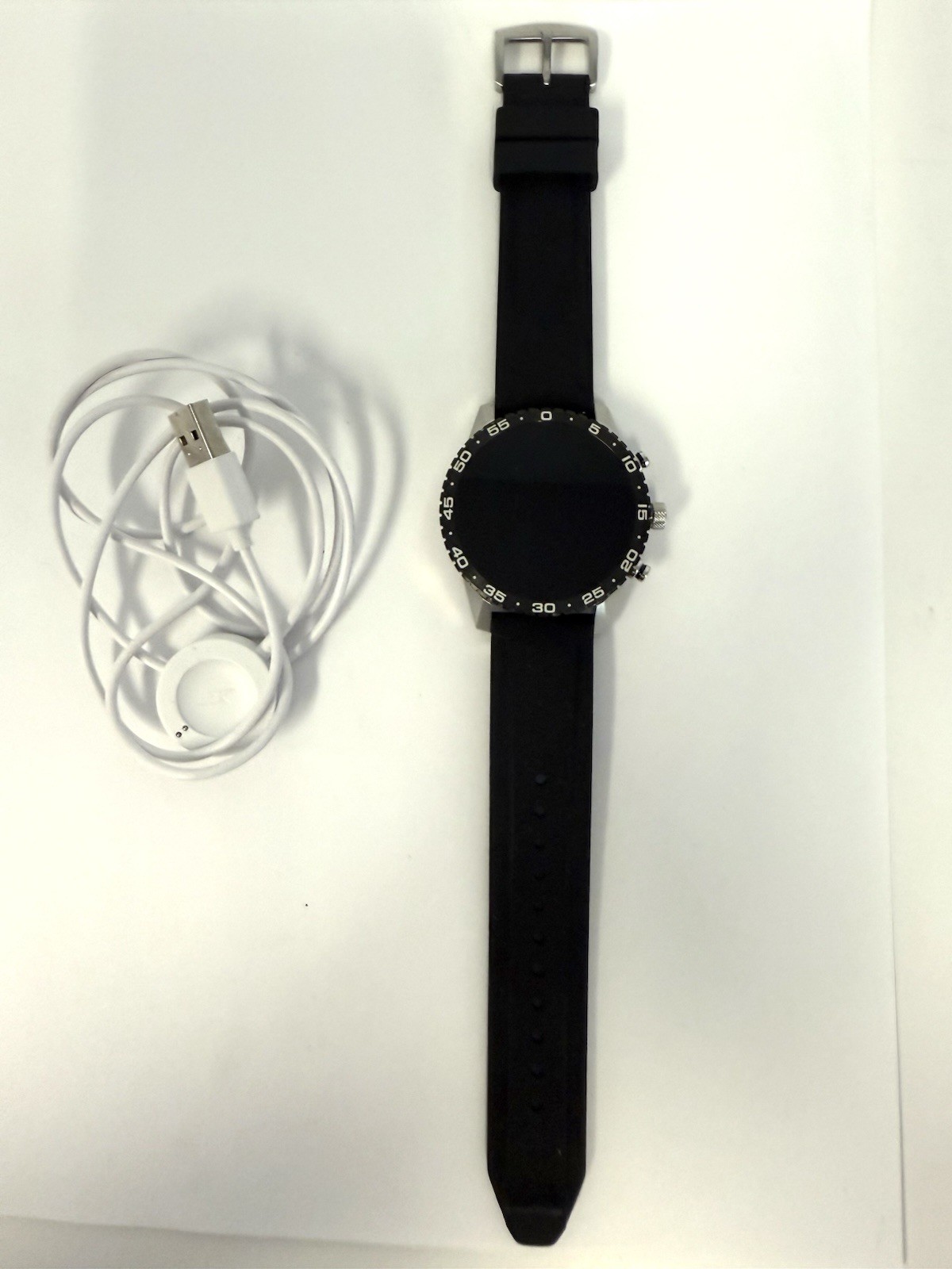 Citizen CZ Smart P99 1 MV-02 Stainless Steel Smart Watch Black Silicone Band