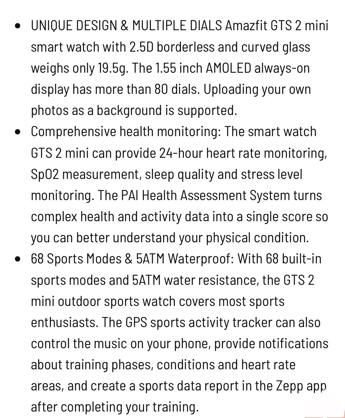 New Sealed – Amazfit Smartwatch GTS 2 mini- Blue – Alexa Built in – Smart Watch
