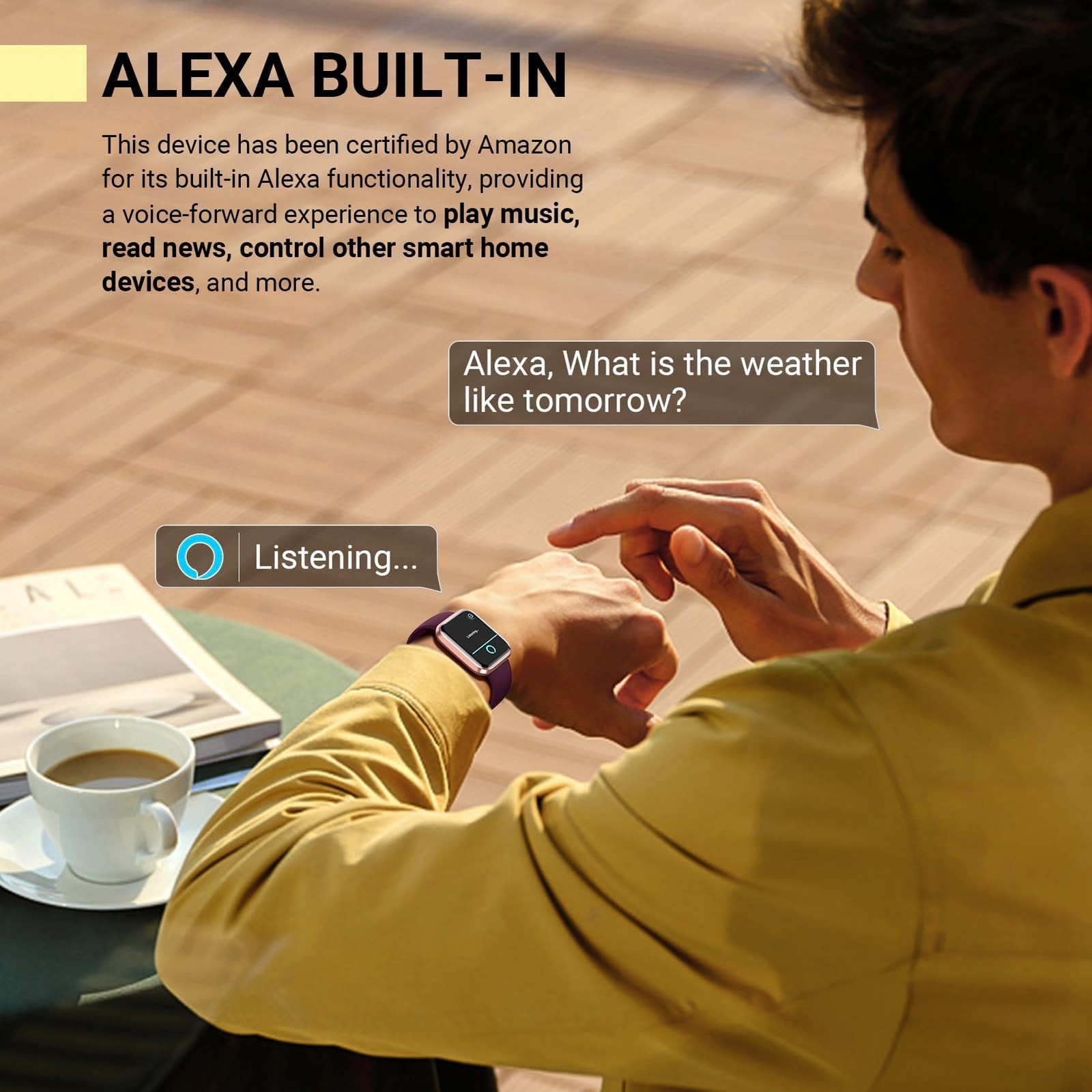 for , with Android & iPhone, 1.8” Fitness Tracker with Alexa, & Notification…