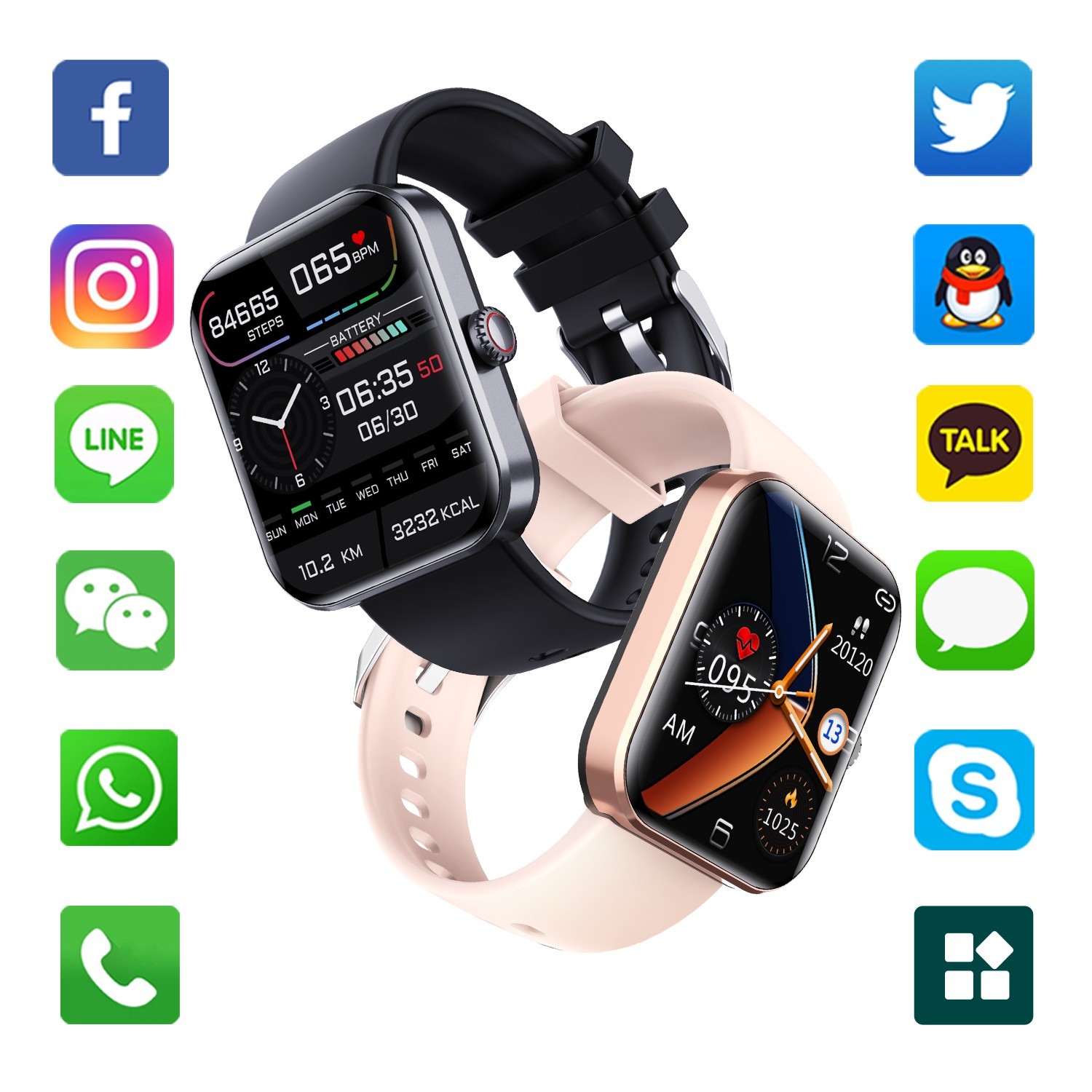 Smart Watch Men Women Waterproof Smartwatch Bluetooth for iPhone Samsung Android
