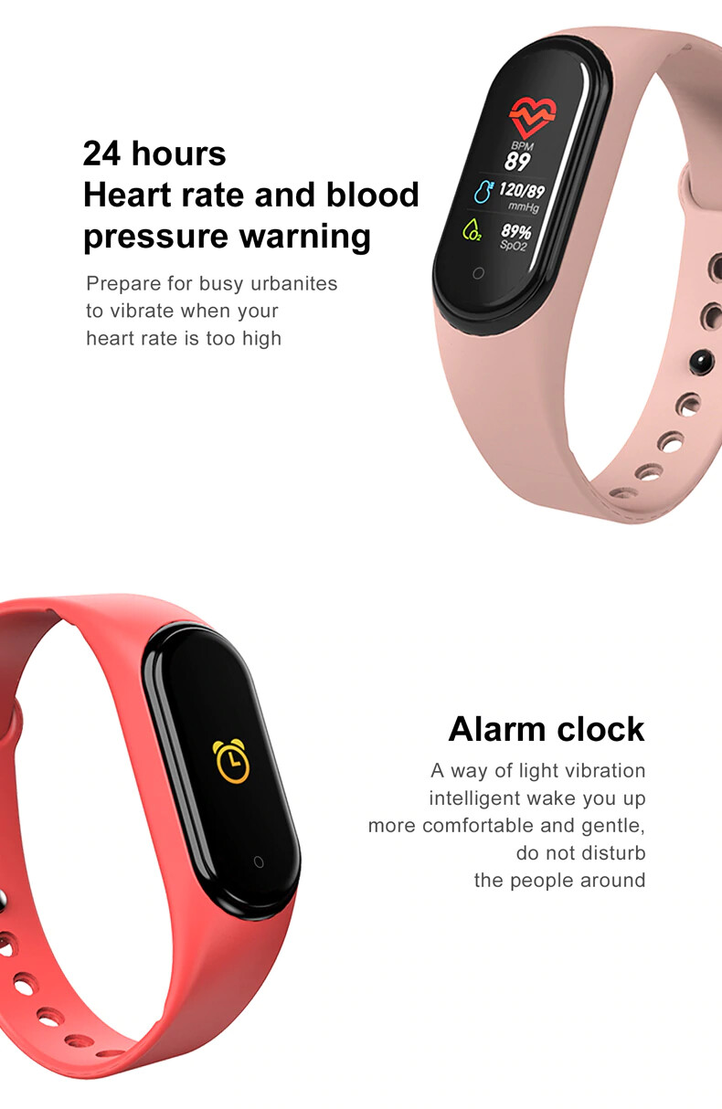 M6 Smart Band Watch Bracelet Wristband Fitness Tracker Blood Pressure Heartrate