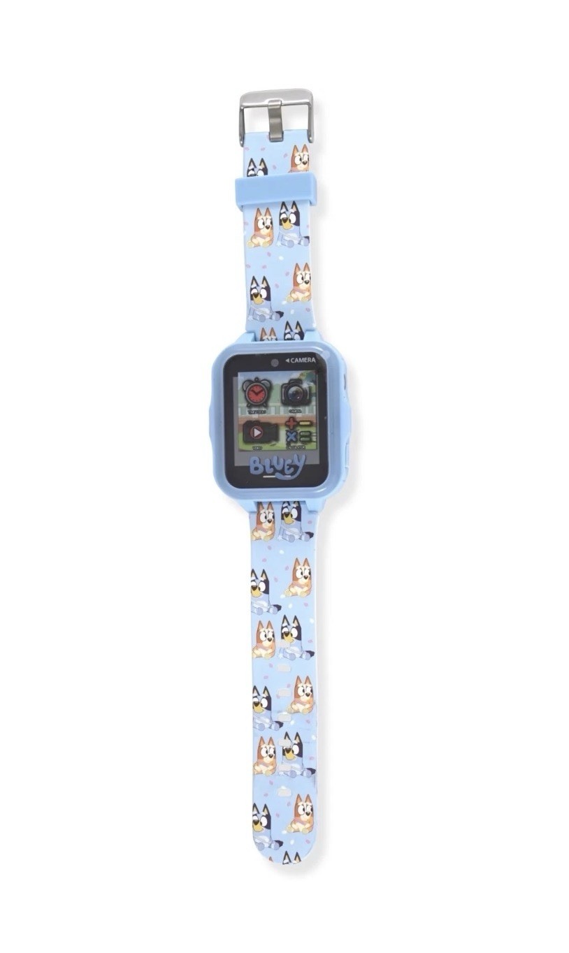 Bluey Touchscreen Kids’ Smart Watch w/ Silicone Strap Multifunction & 6 Games
