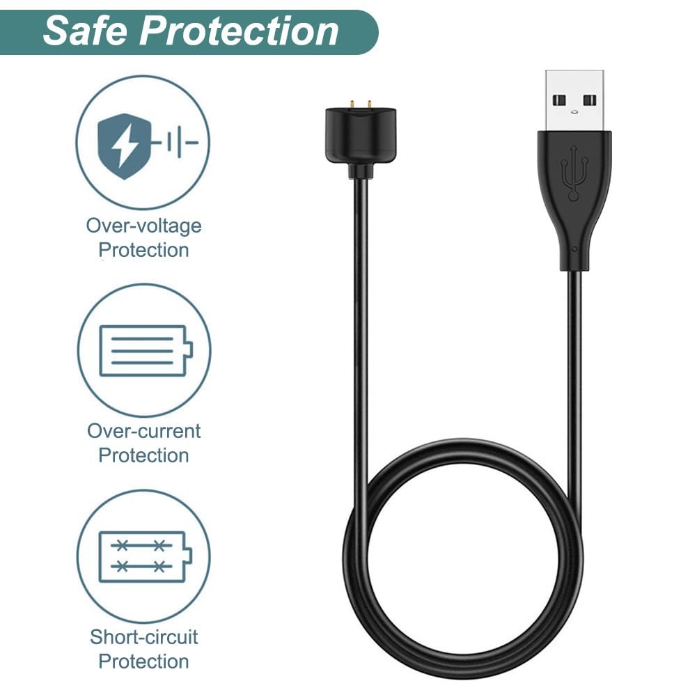 Charger for Amazfit Band 5, Xiaomi Mi Band 7/6/5, USB Magnetic Charging Cable Co
