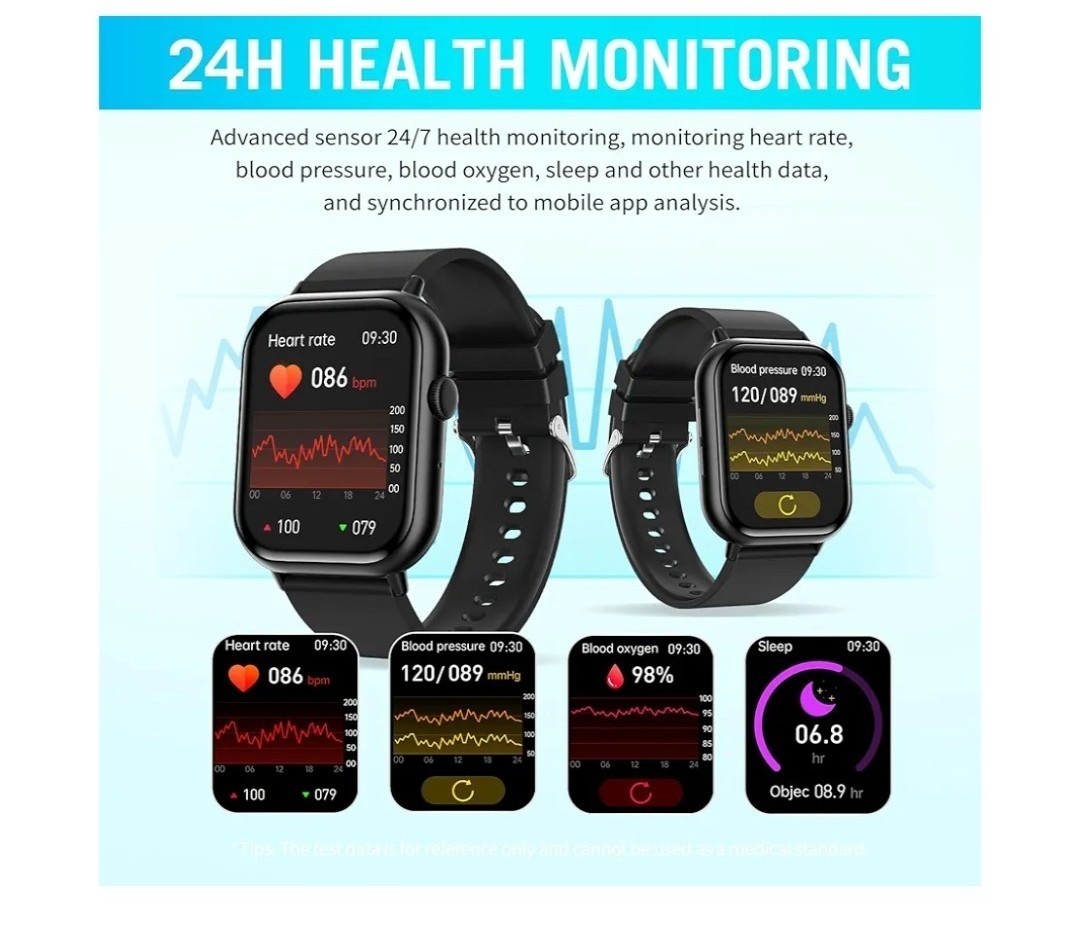 Smart Watches for Men Women (Answer/Make Call), 2.01″ HD Screen Fitness Tracker