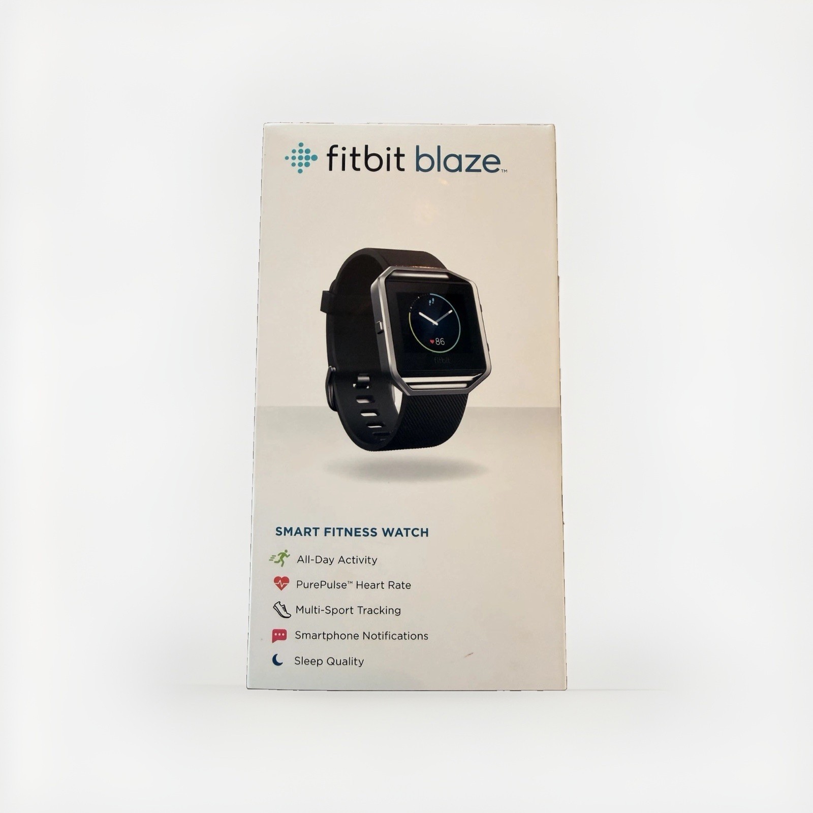 Fitbit Blaze Smart Fitness Watch HR Sleep Multi-Sport, Silver/Black 100% tested