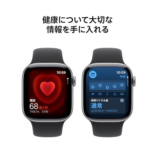 Apple Watch Series 11 GPS 42mm Space Gray Aluminum Case Black Sport Band M/L