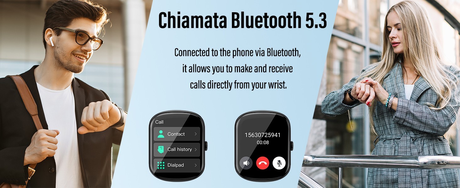 Smart Watch Fitness Tracker Dial Calls Speaker 1.95″ HD Curved Screen Heart Rate