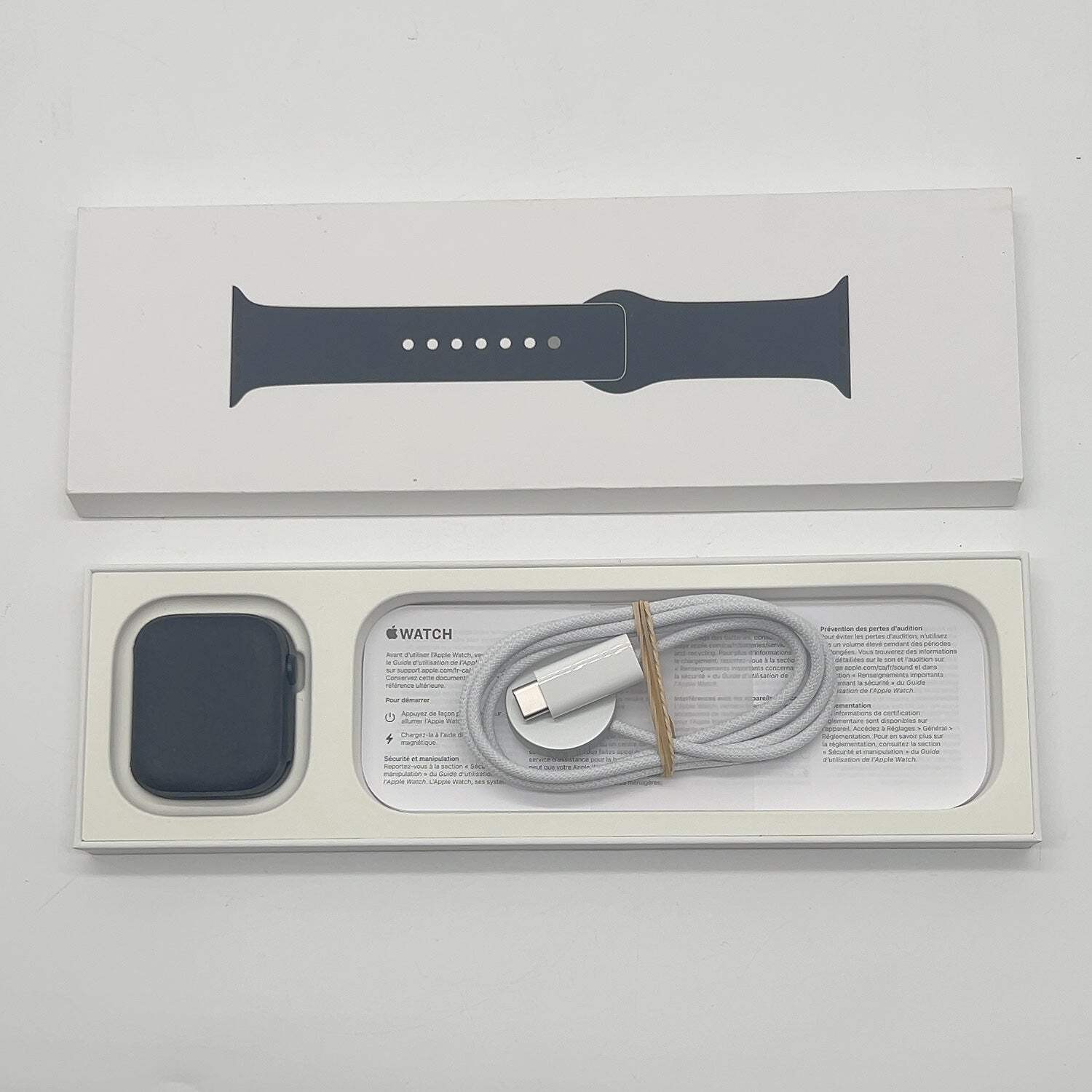 GPS Only Apple Watch Series 9 45MM Aluminum Midnight Sport Band MR9A3CL/A
