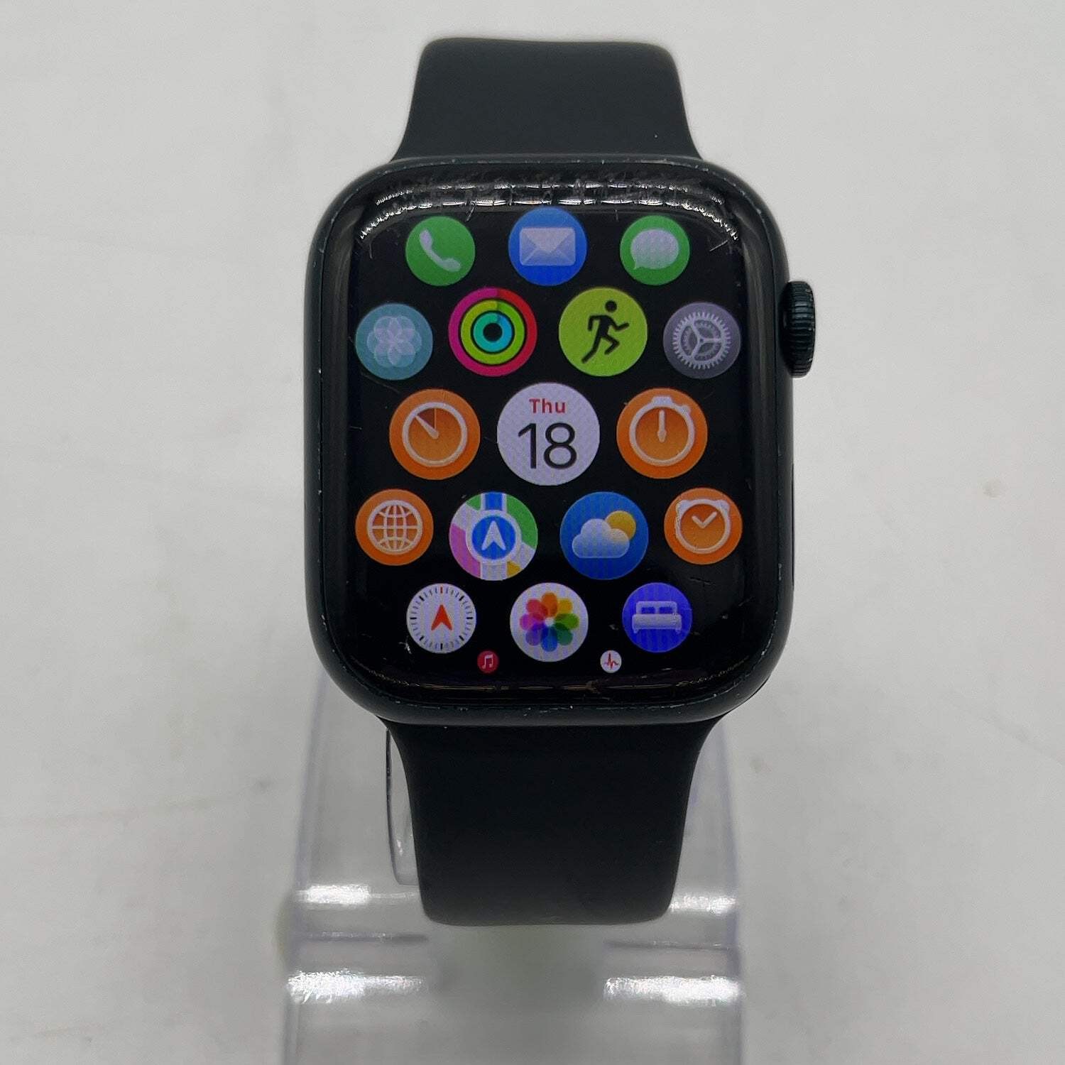 GPS Only Apple Watch Series 8 45MM Midnight Aluminum Black Sport Band MNUL3LL/A